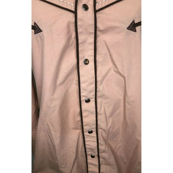 Men's Patron Cito Red Label Snap Button Embroidered Shirt XL - Picture 3 of 6